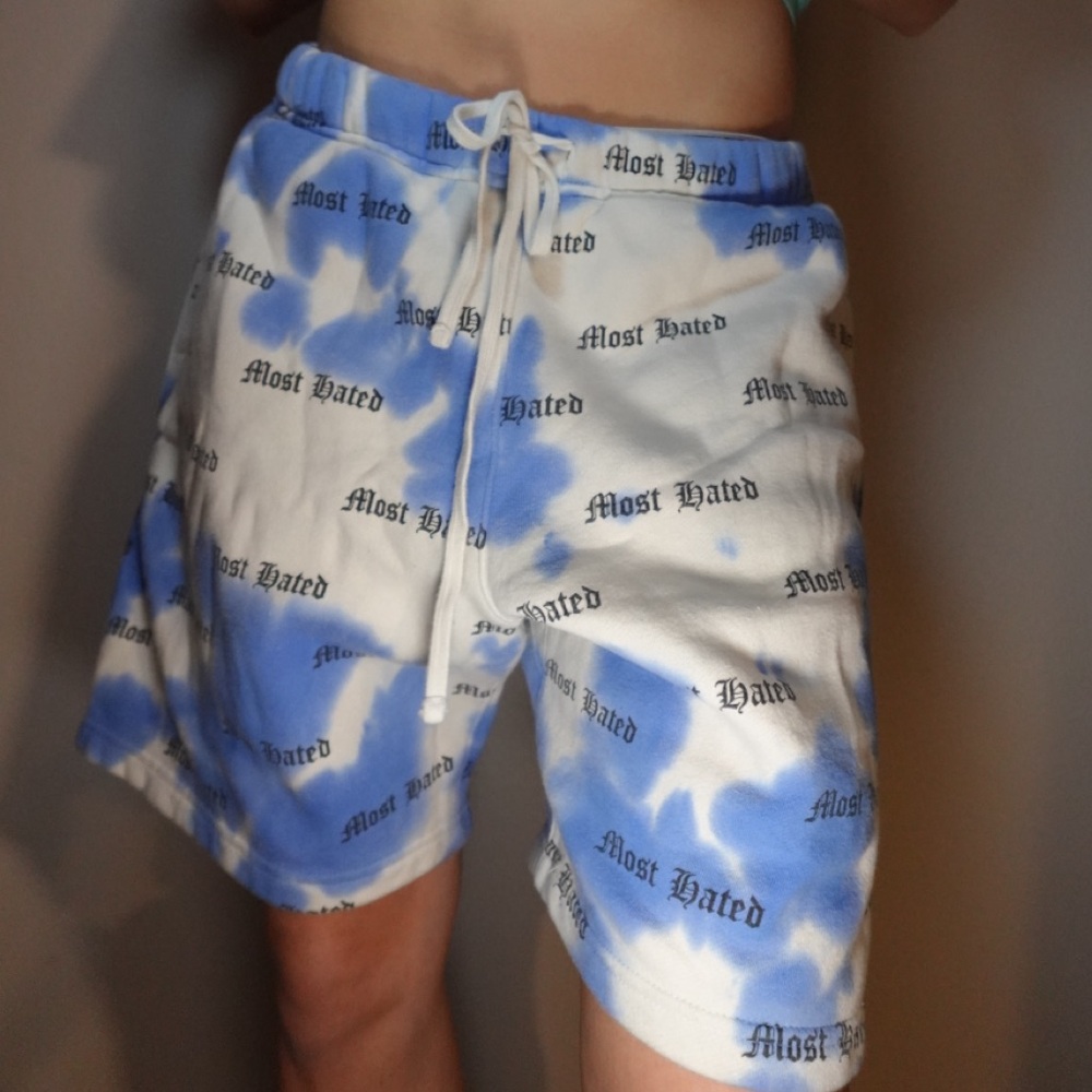 Blue and White Shorts